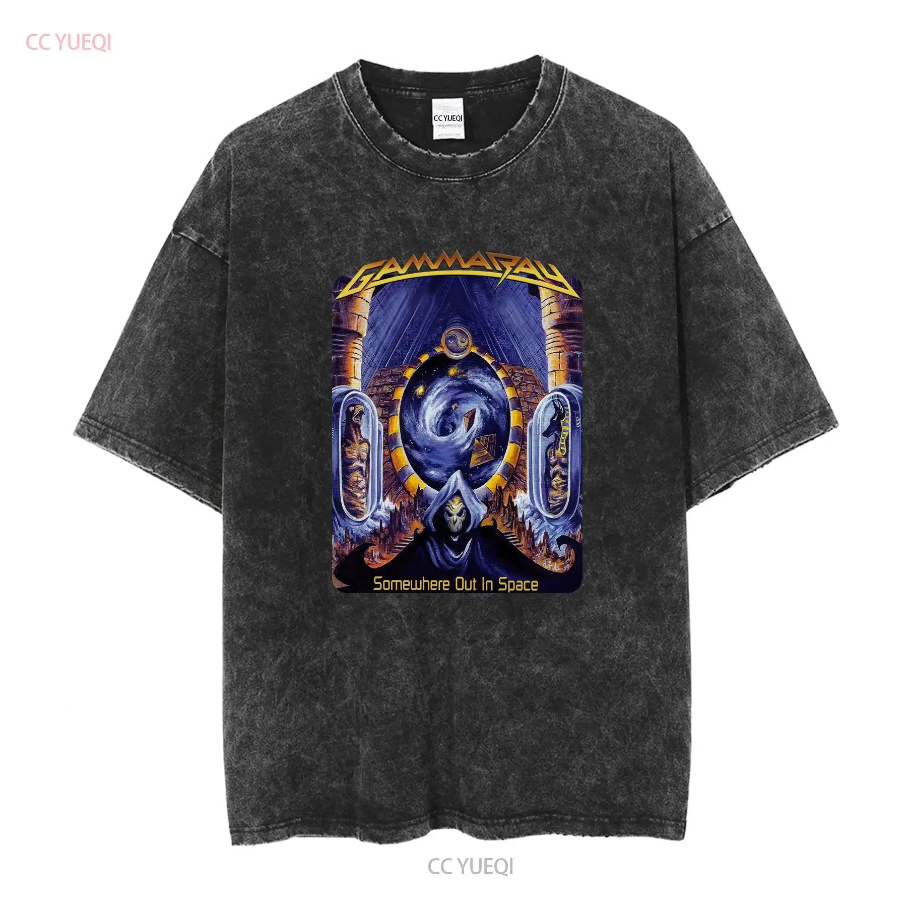 Gamma Ray Somewhere Out in Space T Shirt  Cotton Men S to 5XL vintage Washed Top For Everyday Wear streetwear Breathable