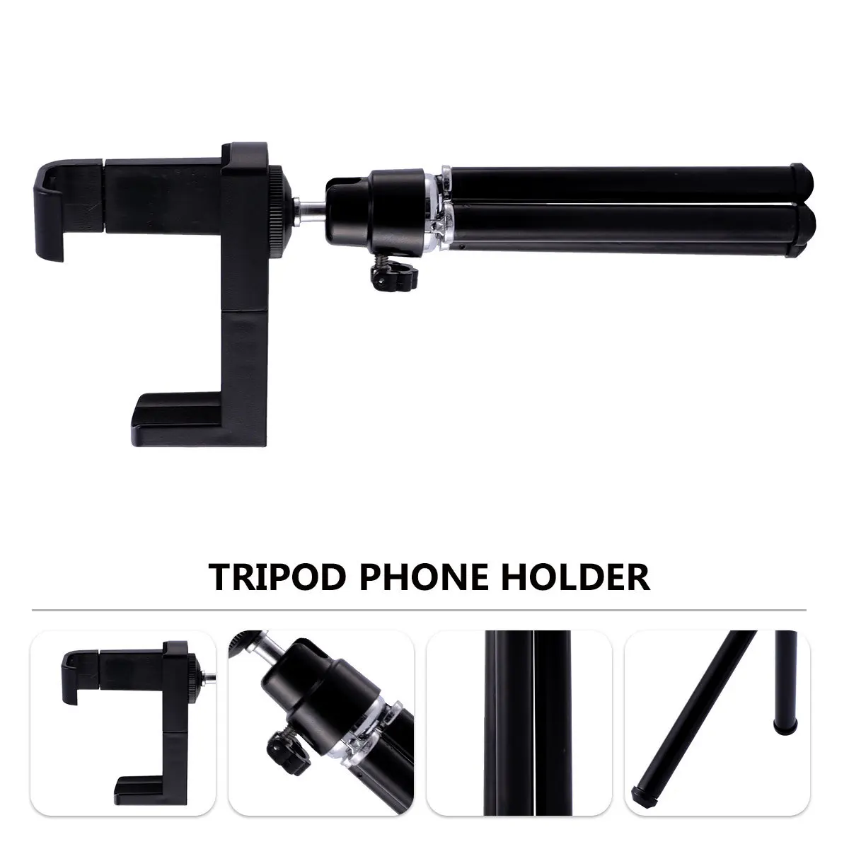 

Mini Camera Small Tripod Mobile Phone Broadcast Stand Stable Phone Holder Tripod Adjustable for Live Streaming Outdoors