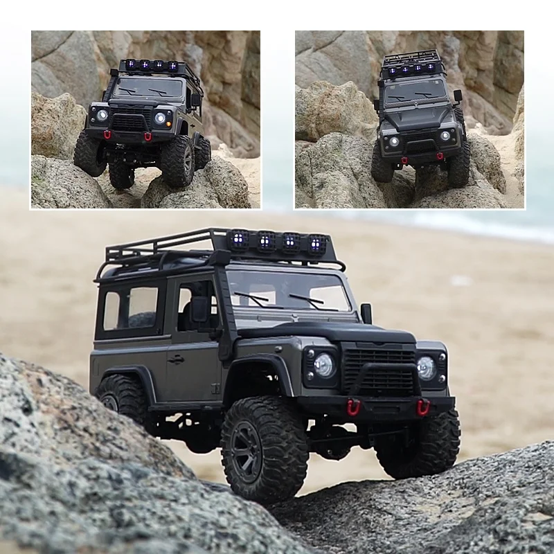 RC 1: 12 تصميم إطارات مزدوجة، جهاز تحكم عن بعد ثنائي الوضع متناسب تمامًا، مركبة تسلق قوية بأربع عجلات على الطرق الوعرة