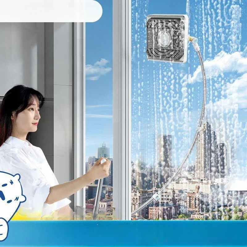 

Window Cleaner for Household High-rise Building Windows, with Retractable Double-sided