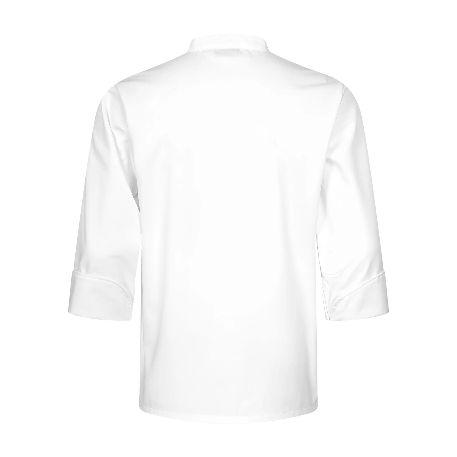 Uomo Chef Uniform Women Cook Jacket Cross-Over Collar Food Service Coat per cucina ristorante Hotel mensa Coffee Cafe Bakery