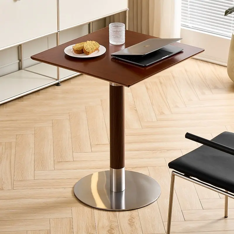 Minimalist Home Coffee Tables Solid Wood Coffee Dining Bistro Table Small Round Balcony Tables Milk