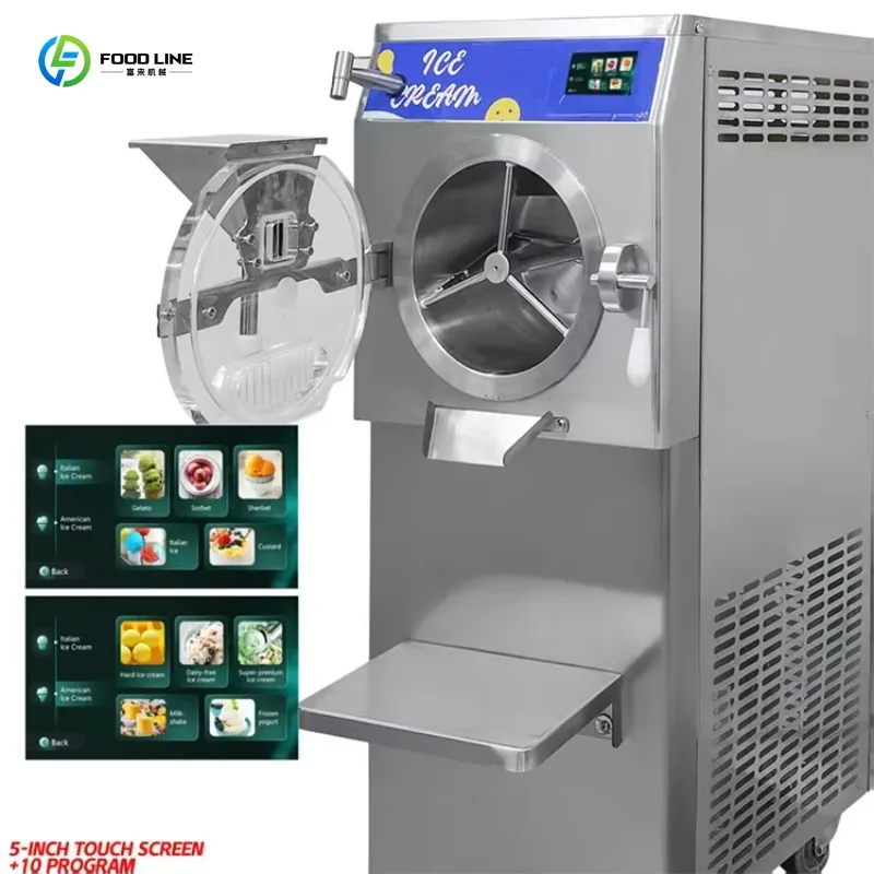 Customized Large Capacity Hard Ice Cream Machine Manufacturer Industrial Batch Freezer