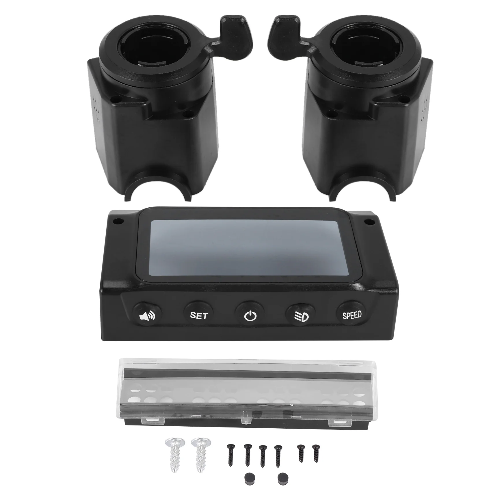 LCD Monitor Cover for KUGOO S1 S2 S3 8-Inch Scooter with Accelerator Brake Handle LED Lamp Cover G