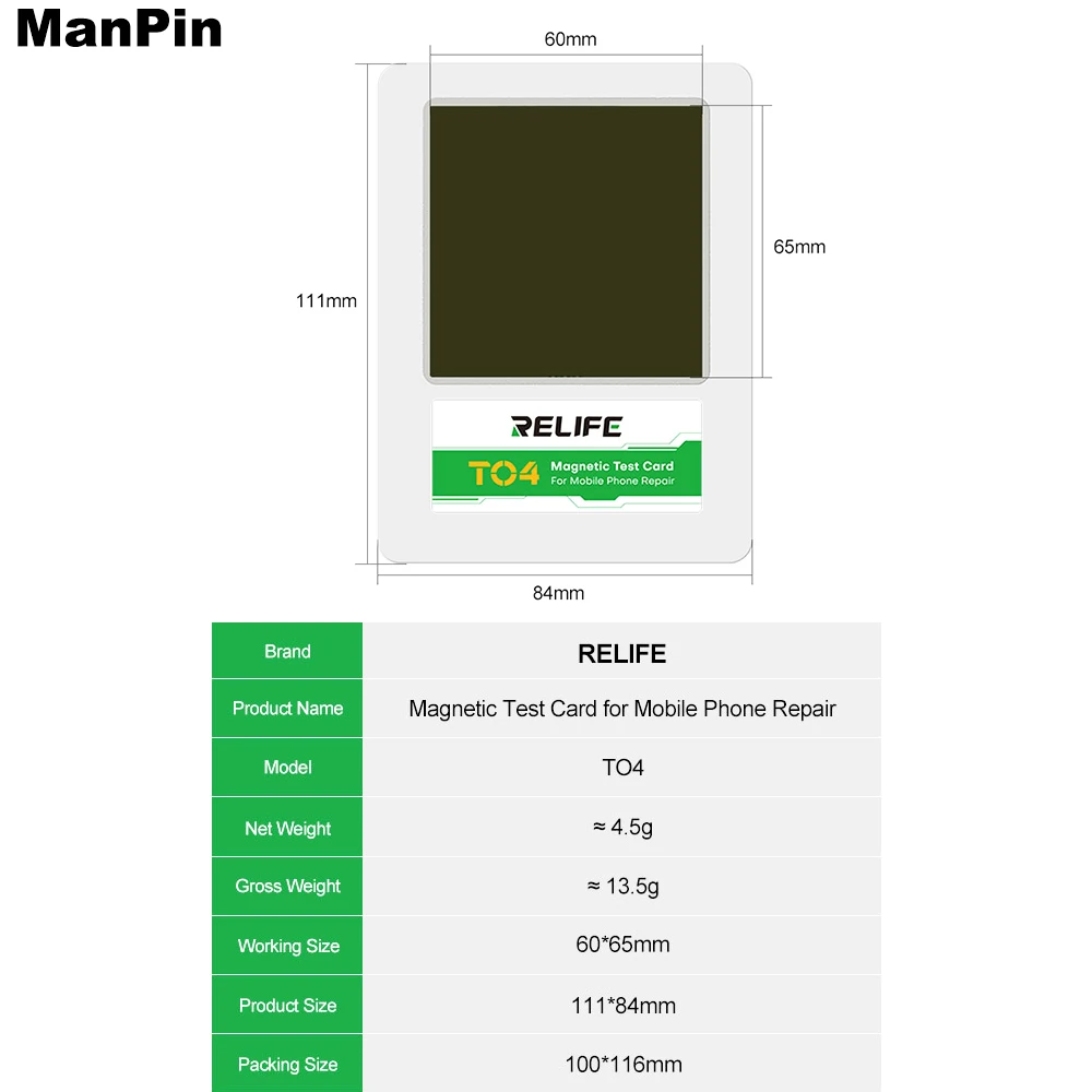Mobile Phone Wireless Charger Magnetic Pole Test Detection Card Universal For iPhone iWatch Display Battery Repair Tool