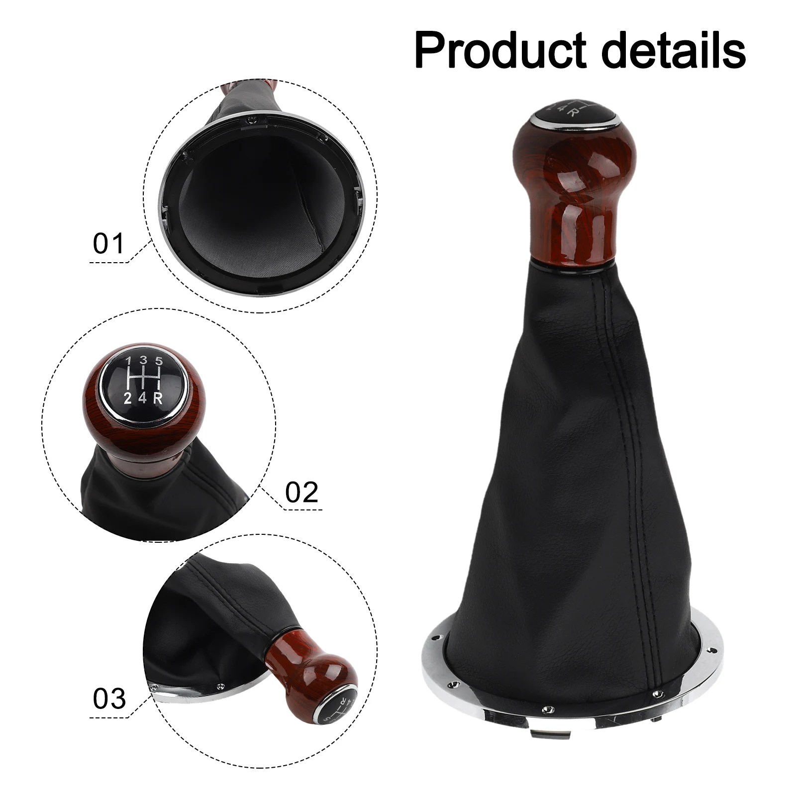 

Простая установка Чехол переключения передач, как показано на рисунке Улучшенный опыт вождения Удобная ручка Ежедневная износостойкость