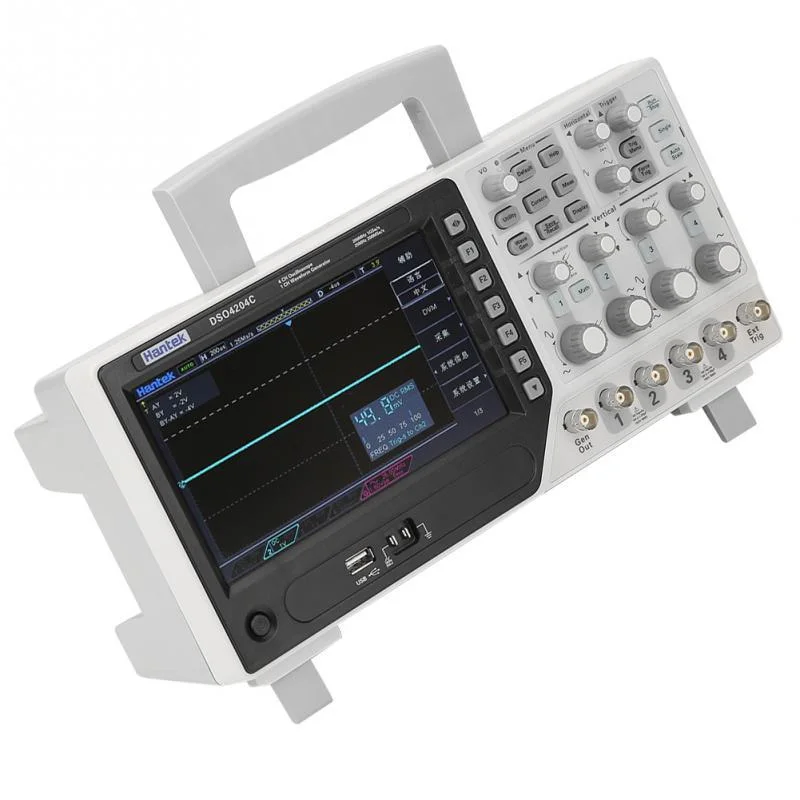 Hantek Dso4204b 200mhz 4 Channel Portable Osciloscopio Digital Storage Teaching Oscilloscope With Dvm Function