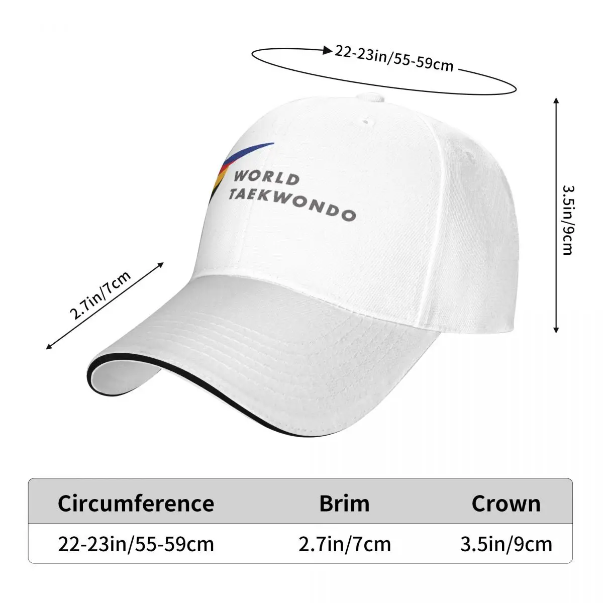 New WTF World Taekwondo Federation Casual Baseball Caps Outdoor Sun Caps Snapback Hats