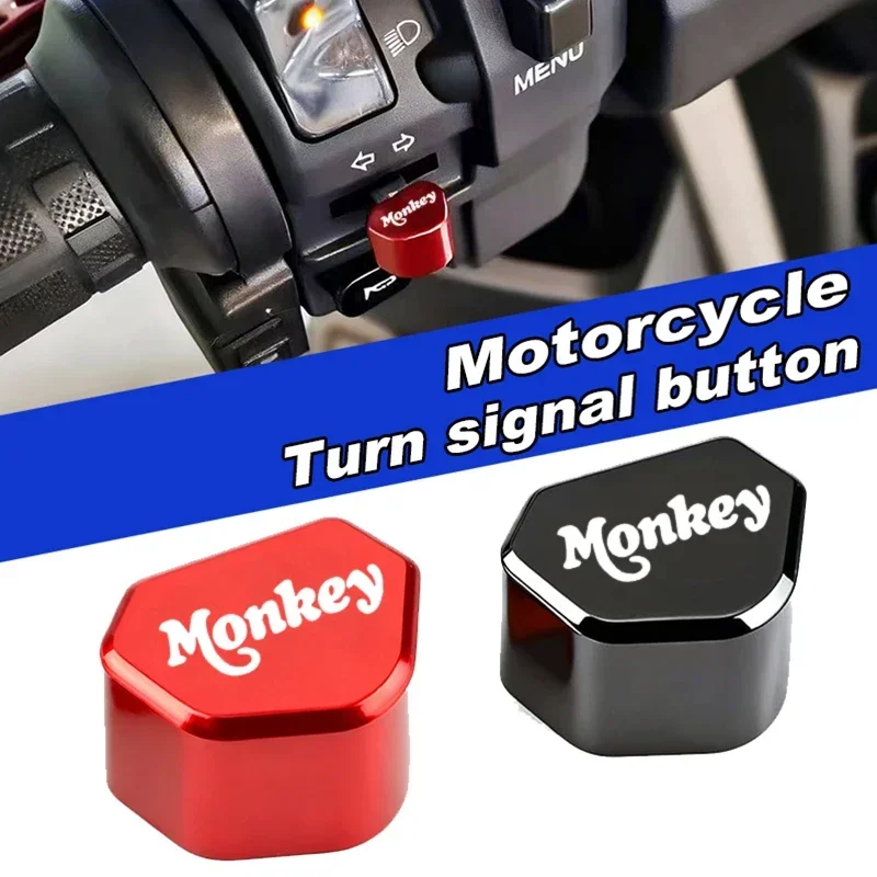 Motorcycle Turn Signal Switch Button Keycap Accessories For Honda Monkey 125 Z125 Z 125 Z120 Monkey125 2018-2025 Aluminum
