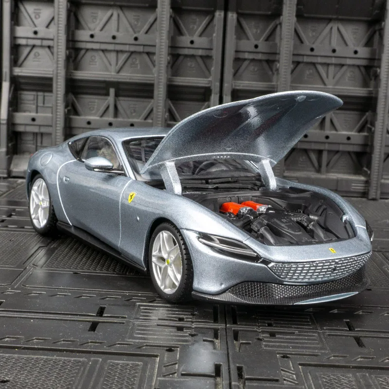 1:24 Ferrari Roma Car Model Die-casting Metal Model Children Toy Boyfriend Gift Simulated Alloy Car Collection