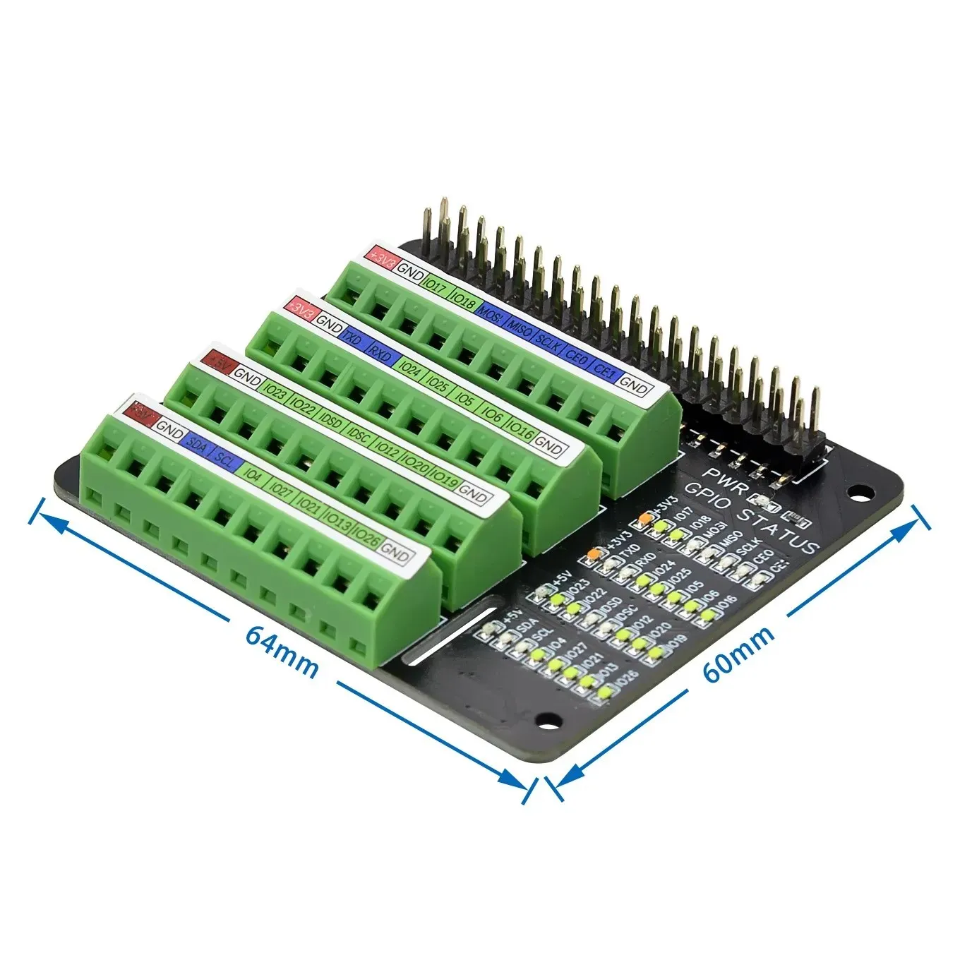 For Raspberry Pi Gpio Expansion Extension Board Screw Terminal Hat For Raspberry Pi 2B/3B/3B+/4B/Zero/Zero W