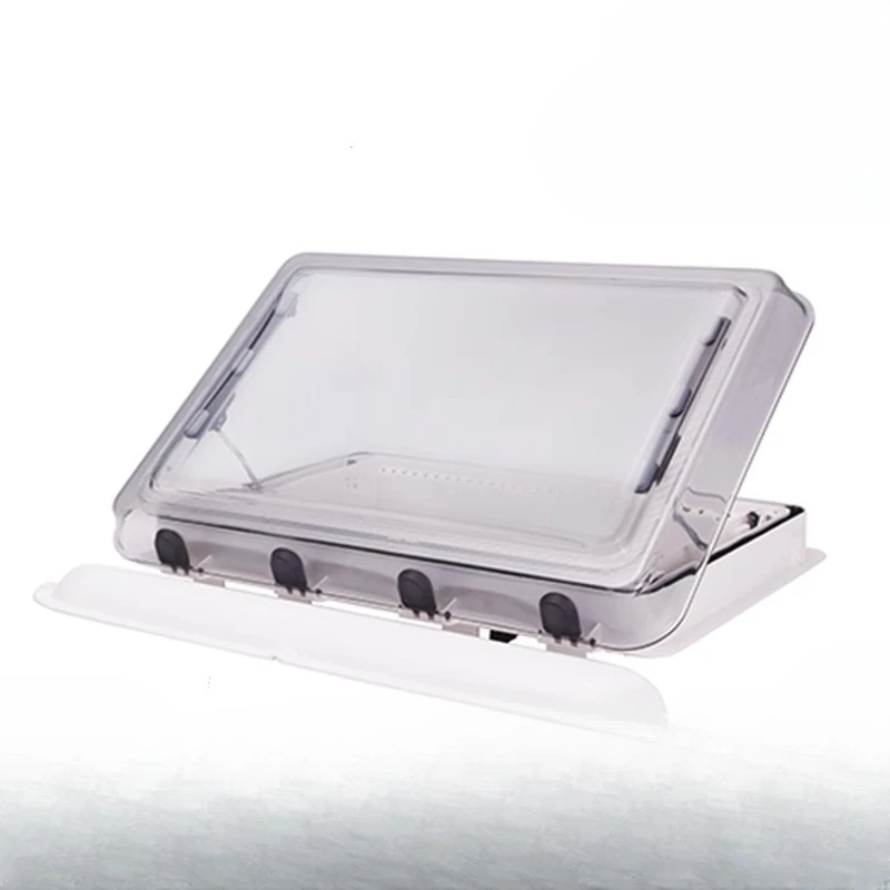 

RV electric open sunroof special car modification accessories rain remote control double-layer light transmission