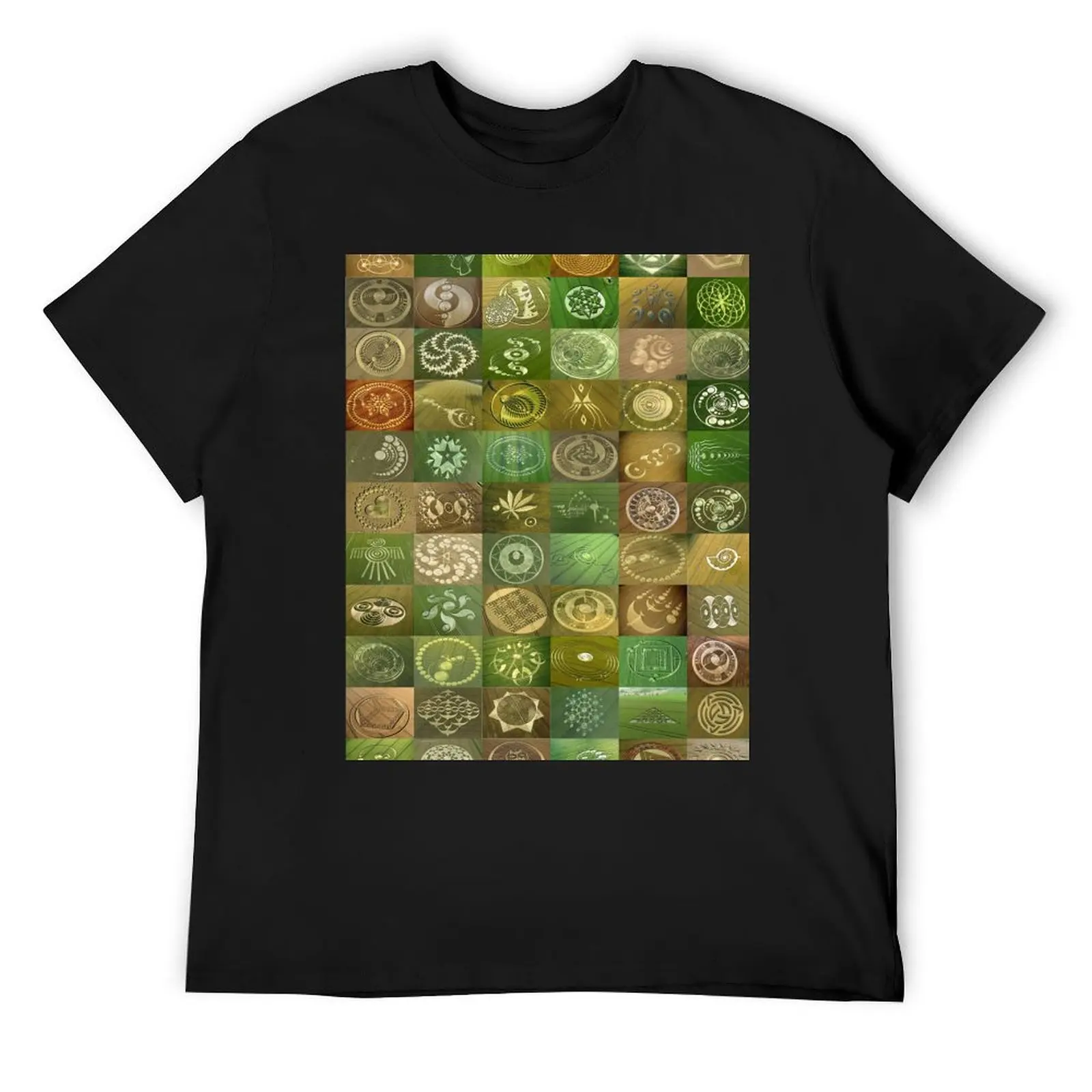 

Crop Circles T-Shirt summer clothes plain summer top oversize t-shirts man mens white t shirts