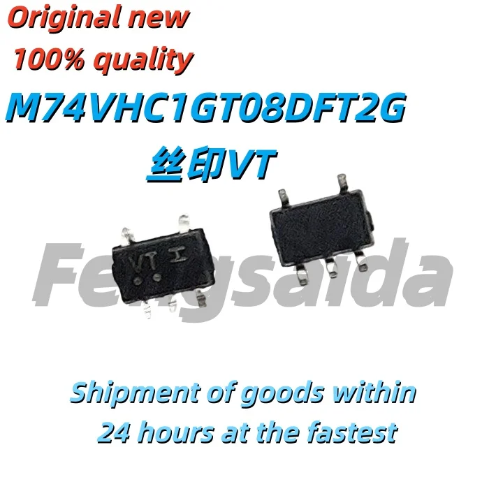 10/100/200PCS Brand new original M74VHC1GT08DFT2G SOT-323-5 silk-screened VT 74 series logic chip surface mount