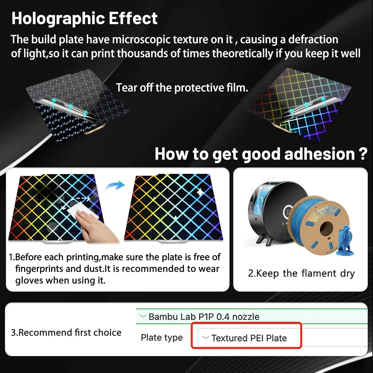 Bambulab 빌드 플레이트 257x257mm 스프링 강판 PEI PEO H1H H5H Pey 시트 A1 X1C P1S 빌드 플레이트 3d 프린터 Bamboo Lab