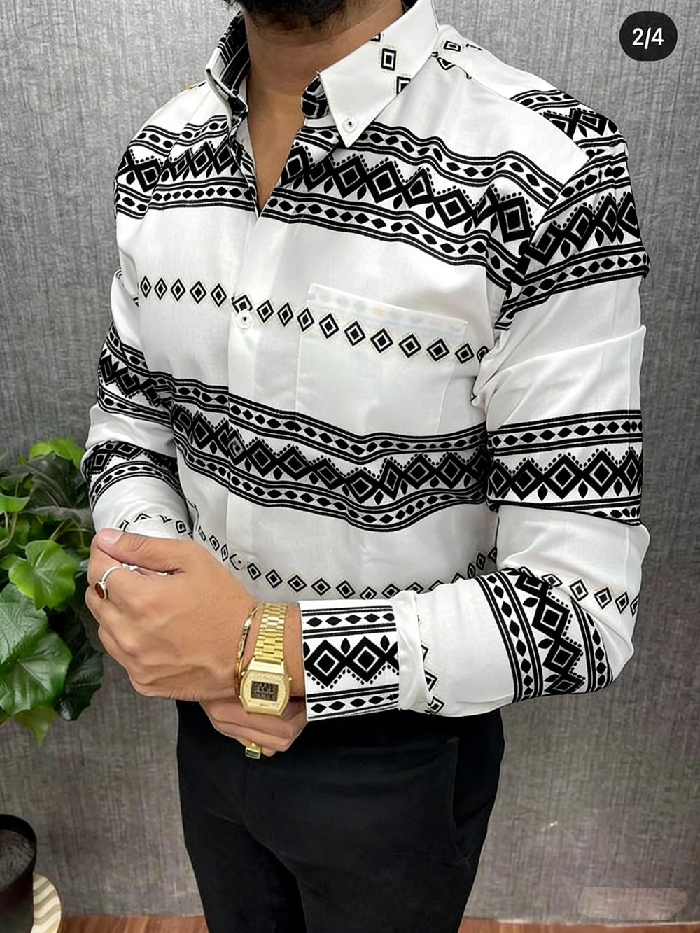 Men's Fashion Collar Long Sleeve Shirt Geometric High Definition 3D Printed Shirt Hawaiian Vacation Designer Shirt Fast Shipping