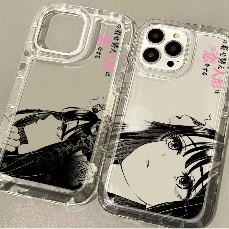 My Dress-Up Darling Phone Case For IPhone 17 Air 16 e 15 14 13 12 11 Pro Max Plus Min SE 2020 2022 Shock Absorber Marin Kitagawa