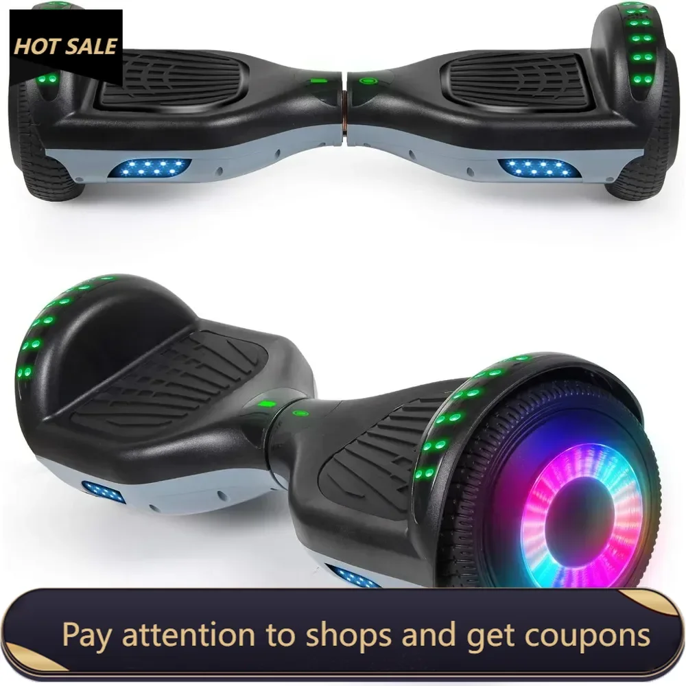 Hoverboard, with Bluetooth and Colorful Lights Self Balancing Scooter