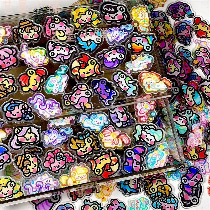 My Little Pony 4cm Single-layer Acrylic Pieces DIY Planner INS Phone Case Photo Frame Accessories Anime Cartoon