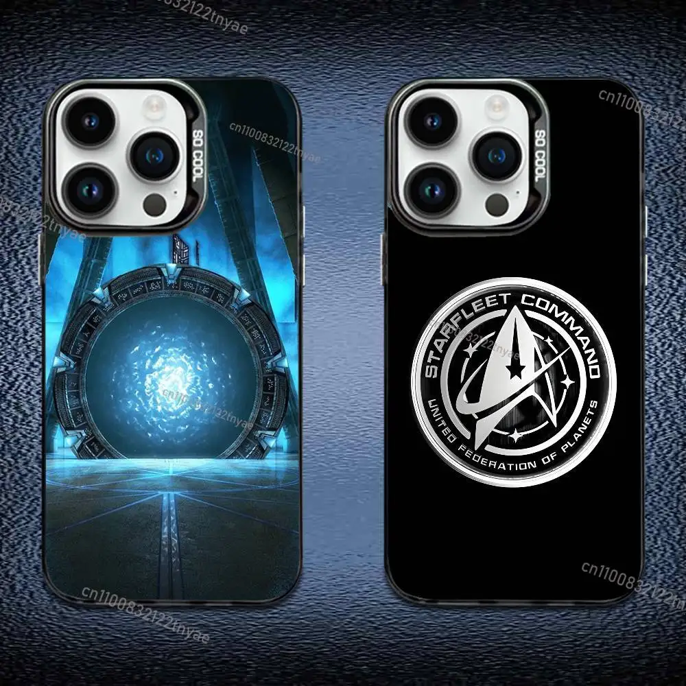 

Stargate Atlantis Phone Case IMD Color Silver Shell For IPhone 17,16,15,14,13,12,11 Pro Max Plus Black Cover