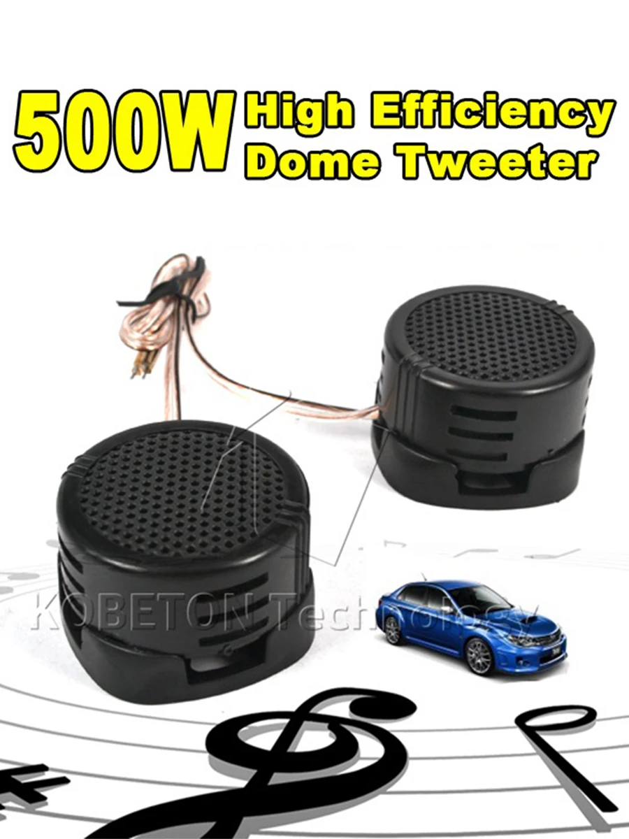 2X Car Mini Dome Tweeter Car Speaker Universal High Efficiency Loudspeaker Loud Speaker Super Power Audio Sound Car Tweeters