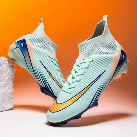 New Men Professional Football Boots Futsal Unisex Indoor Training Ultralight Soccer Shoes Breathable Drop Shipping Wholesale