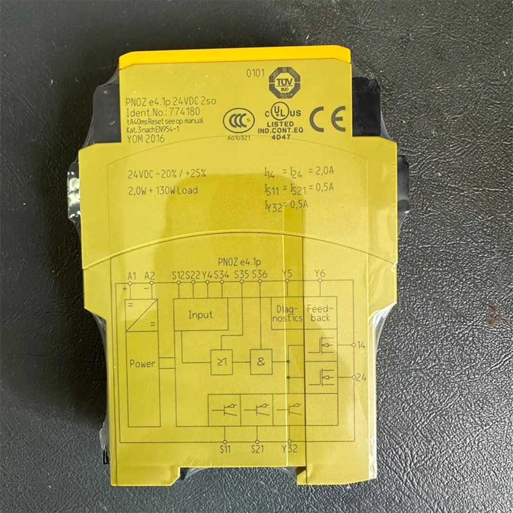For Pilz PNOZ e4.1p 774180 24V Safety Relay Module in Box