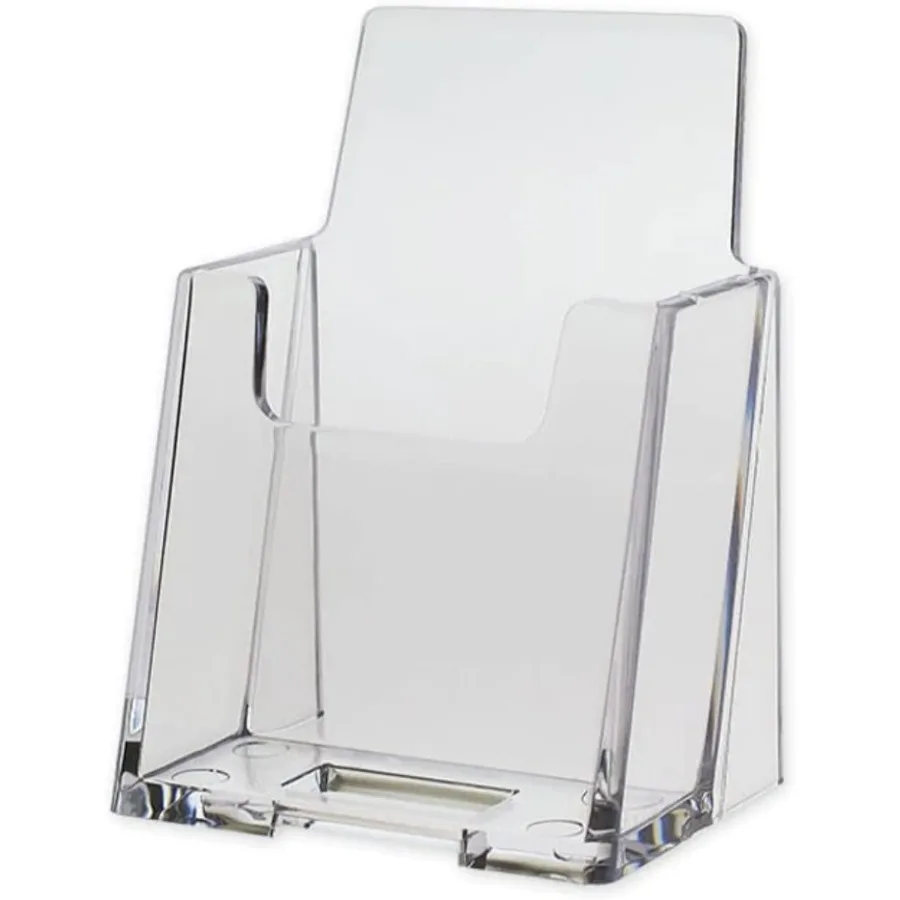 

Premium Vertical Clear Business Card Holder Slant Back
