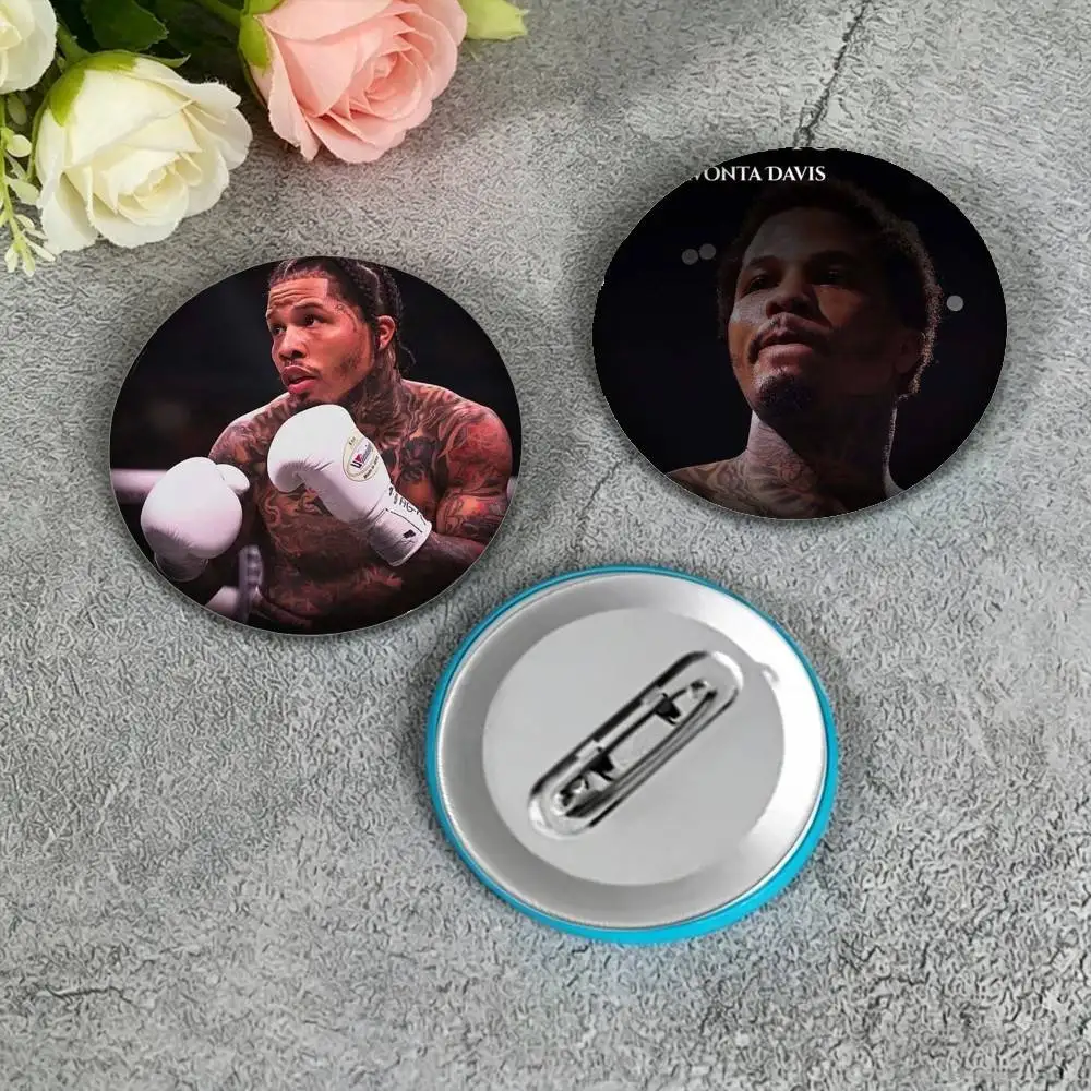 G-Gervonta Boxer D-Davis 25mm 32mm 44mm 58mm 75mm Brooches Badges Pins for Accessories Gift