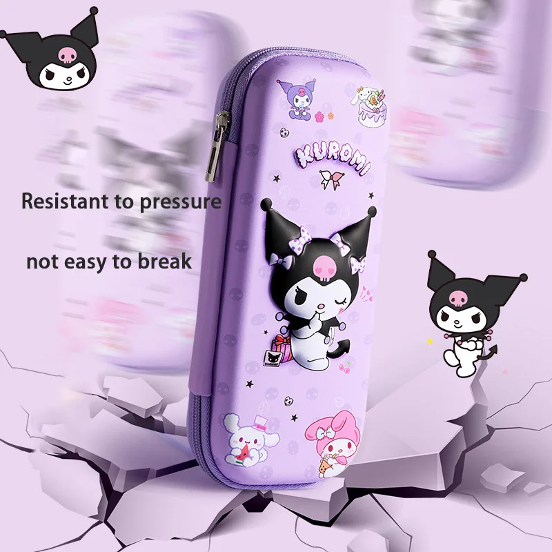 

Melody Cinnamon Dog Kuromi Pencil Pouch Popular Cartoon Cute Girls Students High-value Large Capacity Pencil Case