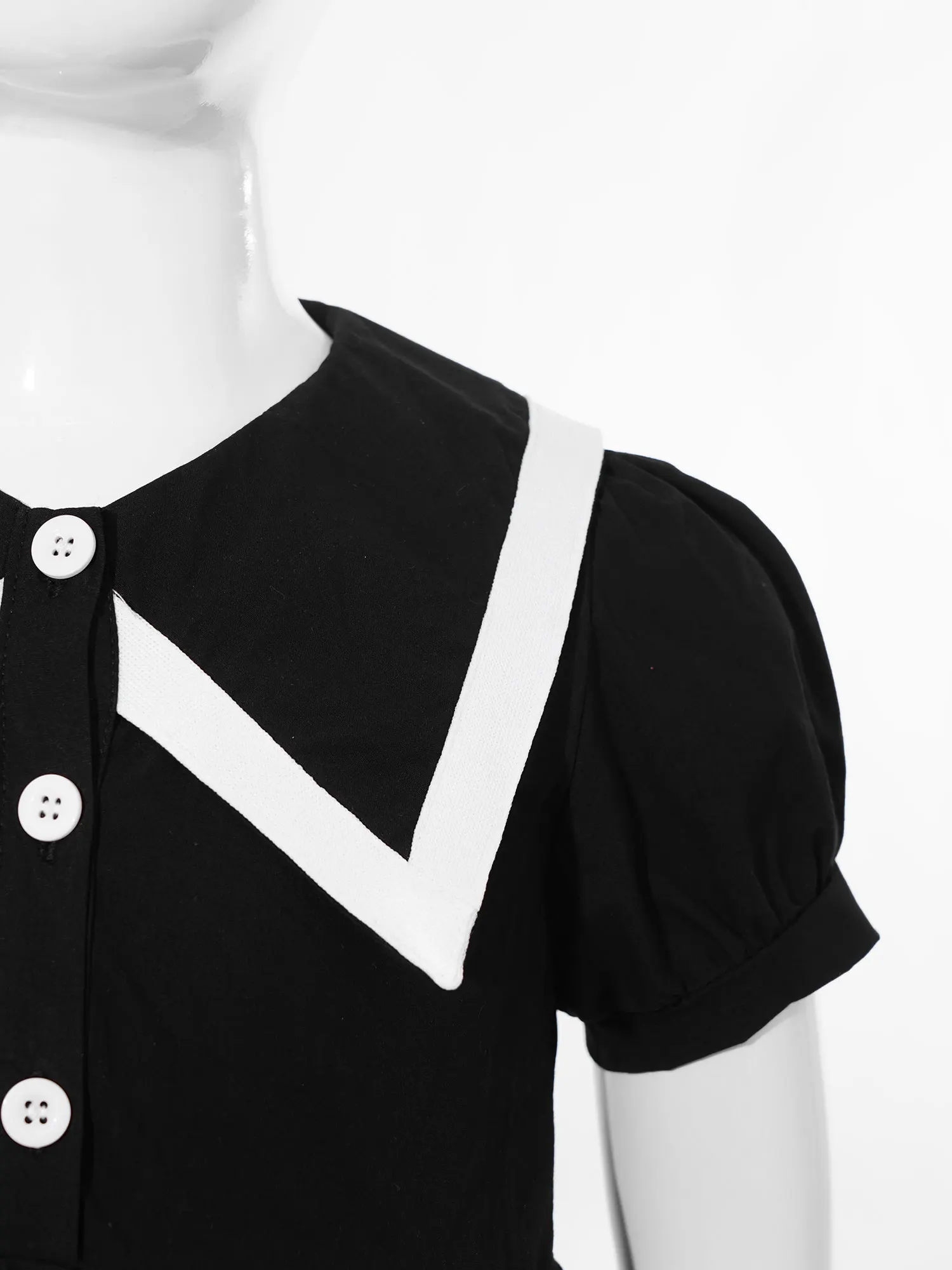 Robes d'été blanches pour filles, uniforme scolaire, vêtements pour adolescents, robe de soirée à manches courtes bouffantes, Costume pour bébés enfants de 3 à 14 ans