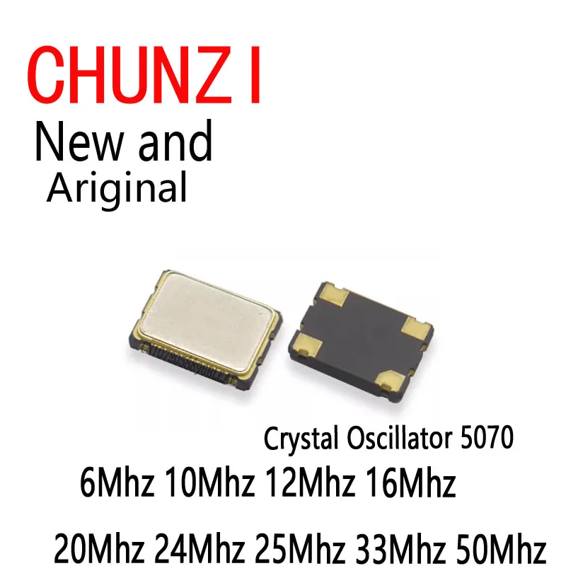 Ibuw Active Crystal Oscillator smd OSC 7050 5*7 New Crystal Oscillator 5070 6Mhz 10Mhz 12Mhz 16Mhz 20Mhz 24Mhz 25Mhz 33Mhz 50Mhz