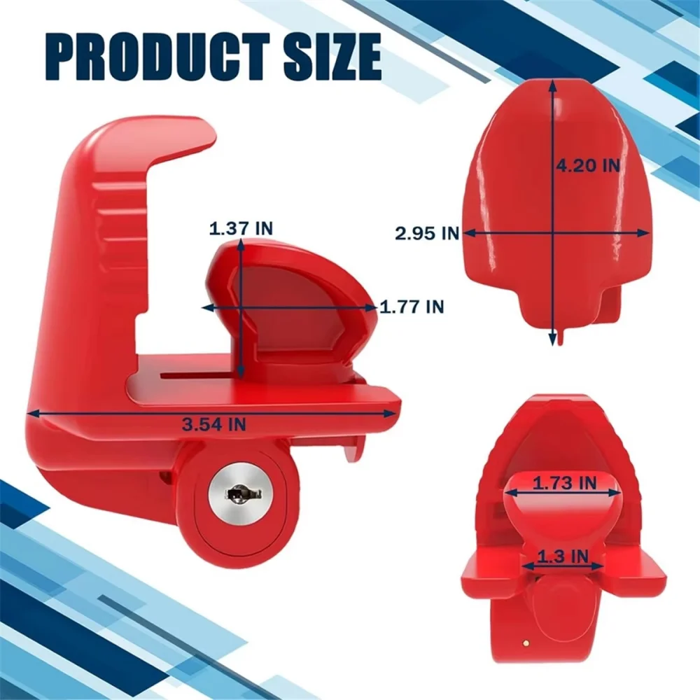 Marine Yacht Trailer Hitch Anti-theft Lock Universal Car Towing Connection Lock Heavy Duty Trailer Security Anti-theft Device