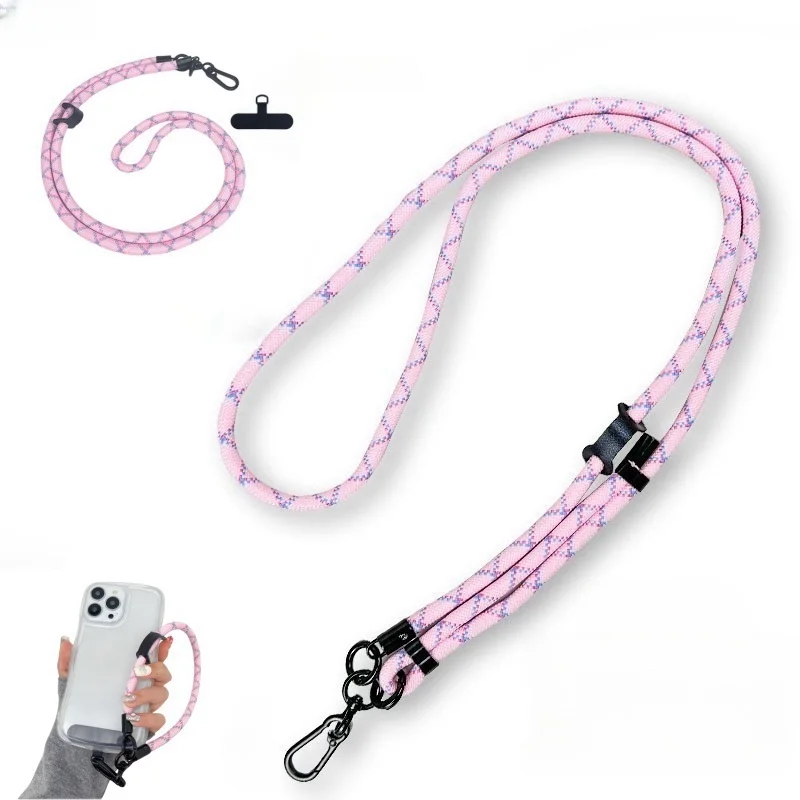 

Универсальный ремешок для мобильного телефона на запястье, ремешок через плечо с регулируемым нейлоновым шейным ремешком, совместимый со всеми мобильными телефонами