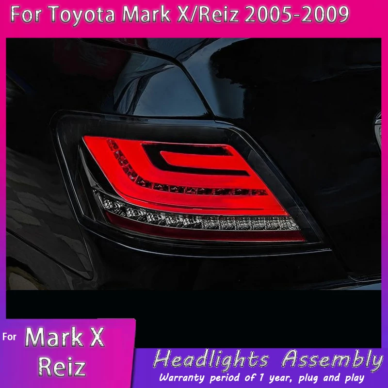 

Car LED Tail Light Accessories For Toyota Mark X/Reiz 2005-2009 Auto Rear Fog DRL Brake Turn Signal Lamp Plug and Play