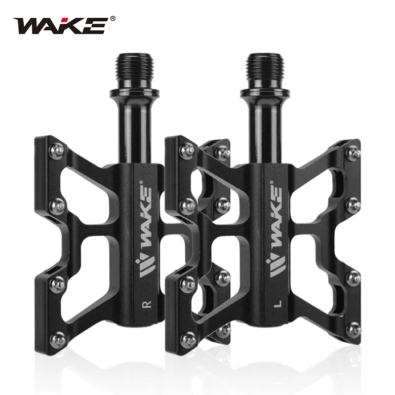 Wake Mountain Bicycle Pedal Accessories 3 Bearing Seal Ultralight Footboard Aluminum Bike Pedals Anti Slip for MTB Road Bike