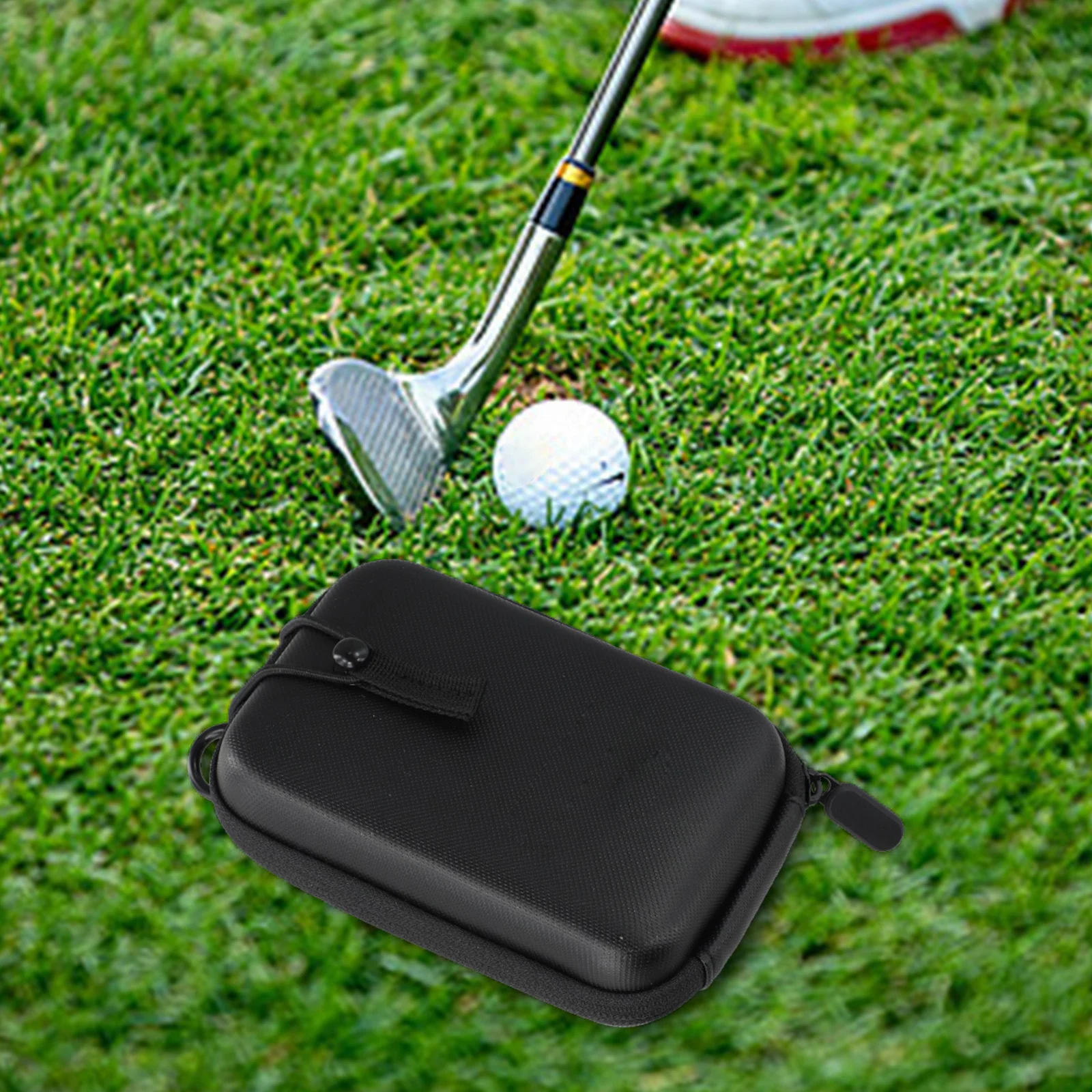 

Golf Rangefinder Storage Bag 4x5.5inch Hard Shell Shockproof Pouch Carry Bag With A Carabiner And Belt Loop Golf Accessories