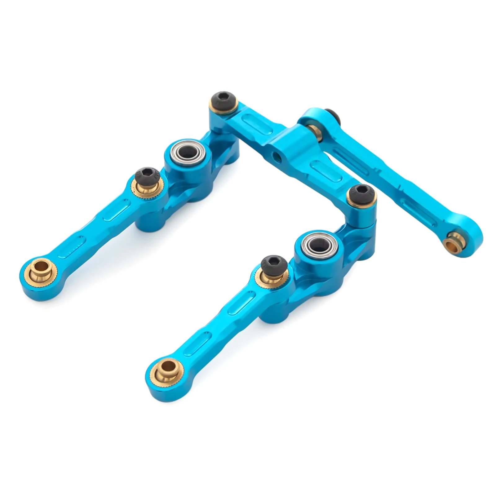 

Aluminum Alloy Ball Bearing Crank Steering Assembly Link Set For Tamiya TT-02 TT02D TT-02D 1/10 RC Car Accessories Upgrade Parts