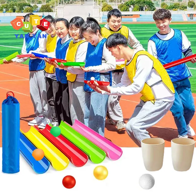 Team Building Outdoor Games Pipeline Challenge Adults Parent-child Interaction Sensory Ball Toy For Kids Kindergarten Sport Set