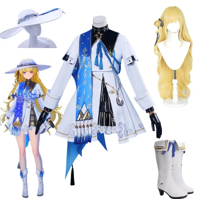 Phoebe Cosplay Game Wuthering Waves Costume Wig Cos Woman Dress Suit mj:3