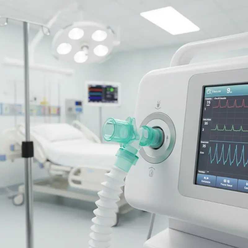 Safe Anesthesia Breathing Circuit 1Pcs Sterile Tube With Thread Catheter Mount For Hospital Settings