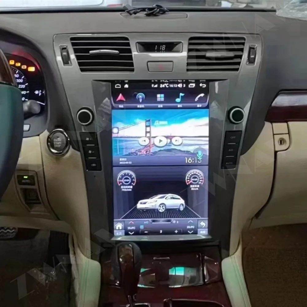 12.1 Carplay Radio Audio For Lexus LS 460 LS460 2006-2010 1 Din Android Multimedia Player Auto Touch Screen Stereo Head Unit