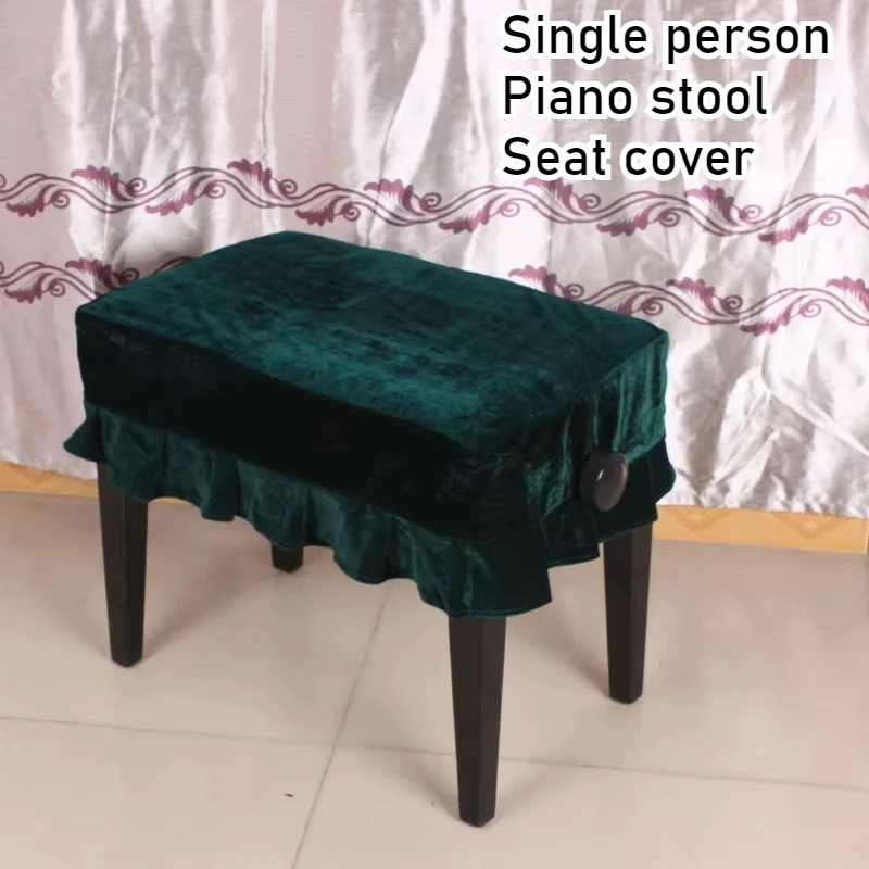 Instrument Piano Single Bench Cover Gold Velvet Dust Cover Washable Multiple Colors To Choose From