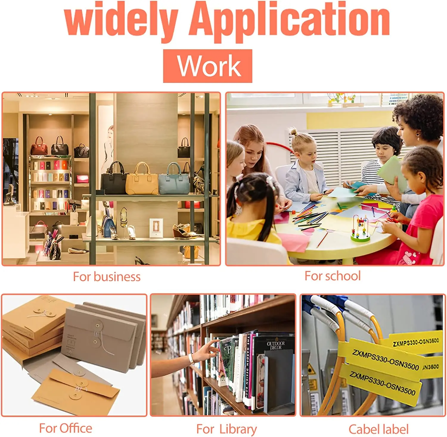 Mini Thermal Label Maker with 5Rolls Colorful Labels Inkless Portable Pocket Barcode Maker Labeller Mobile USE Machine