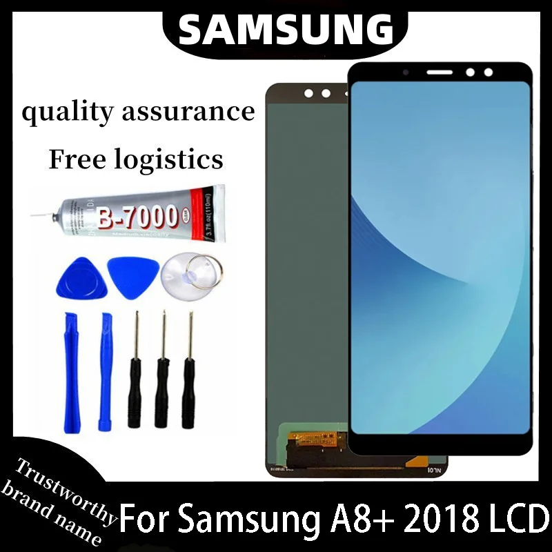 OLED High Quality For Samsung Galaxy A8+ 2018 A8Plus A730 LCD Display Touch Screen,For Galaxy A8 Plus A730F Display Replacement