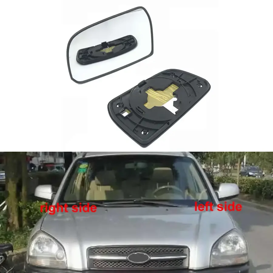 

For Hyundai Tucson 2005 2006 2007 2008 Door Wing Rear View Mirrors Lenses Outer Rearview Side Mirror Glass Lens without Heating