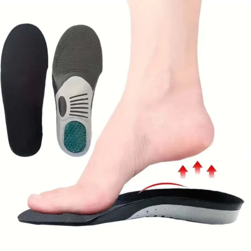 1 Pair Plantar Fasciitis Orthopedic Insoles Arch Support Gel Comfort Insoles Sports Running Insoles Suitable for Men and Women