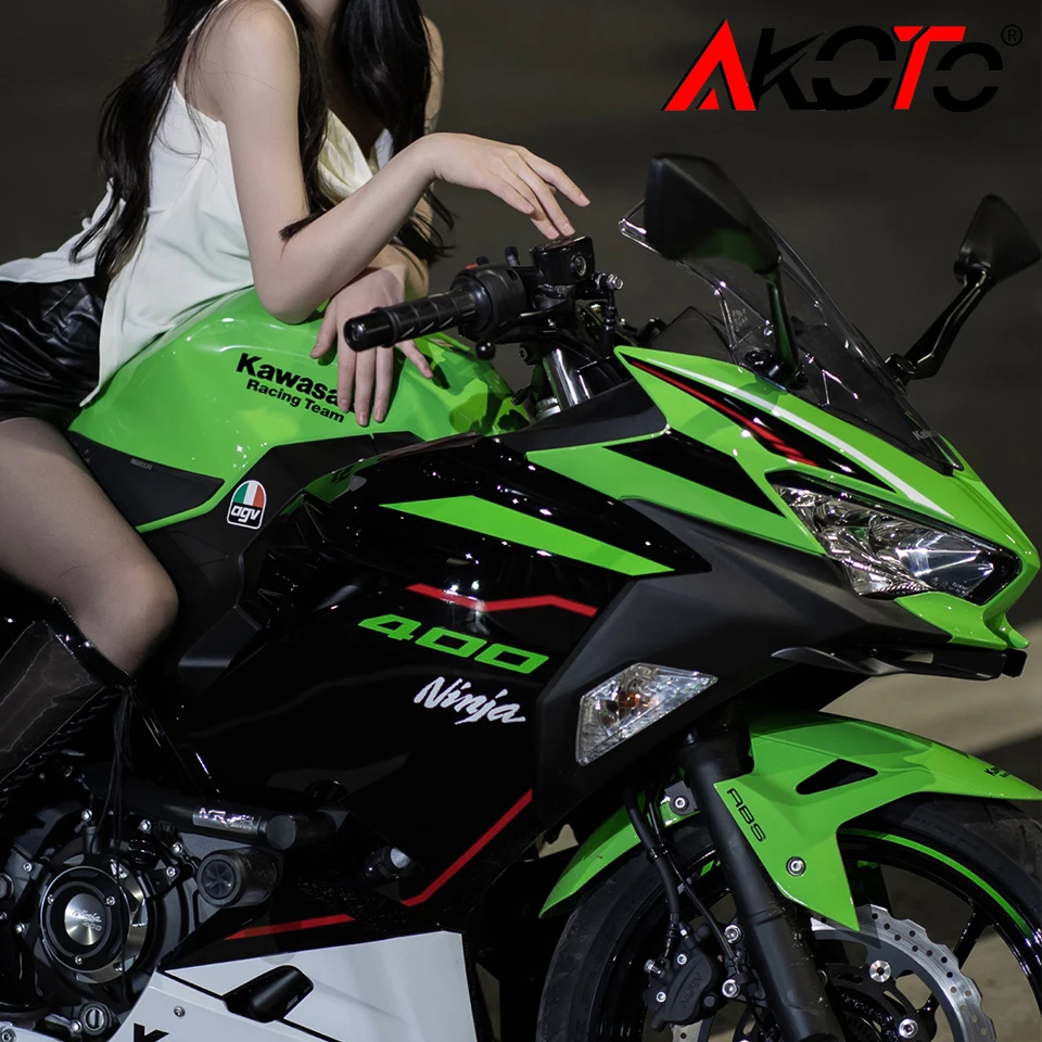 Motorcycle Front Aerodynamic Winglets Windshield Fairing Aerodynamic Wing For Kawasaki NINJA 250 400 NINJA400 NINJA250