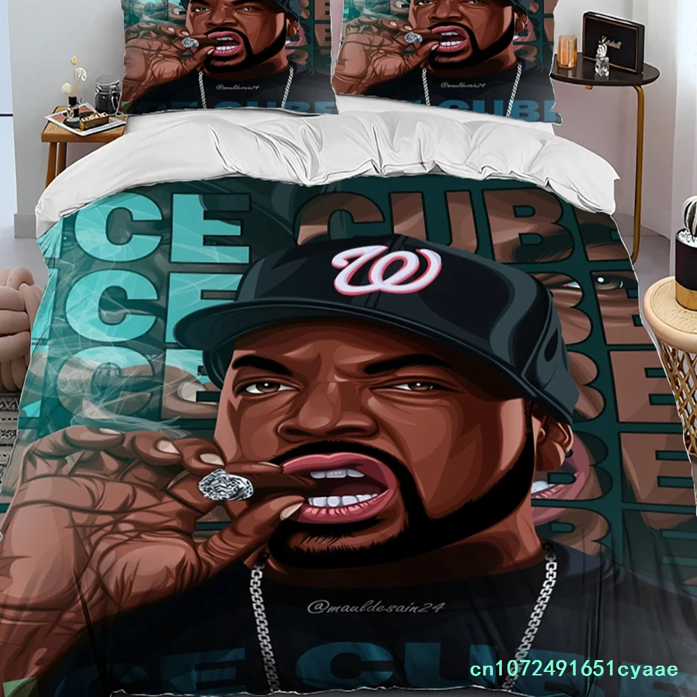 Hip Hop Art Rapper Legend Star Comforter Bedding Set,Duvet Cover Bed Set Quilt Cover Pillowcase,king Queen Size Bedding Set Boys
