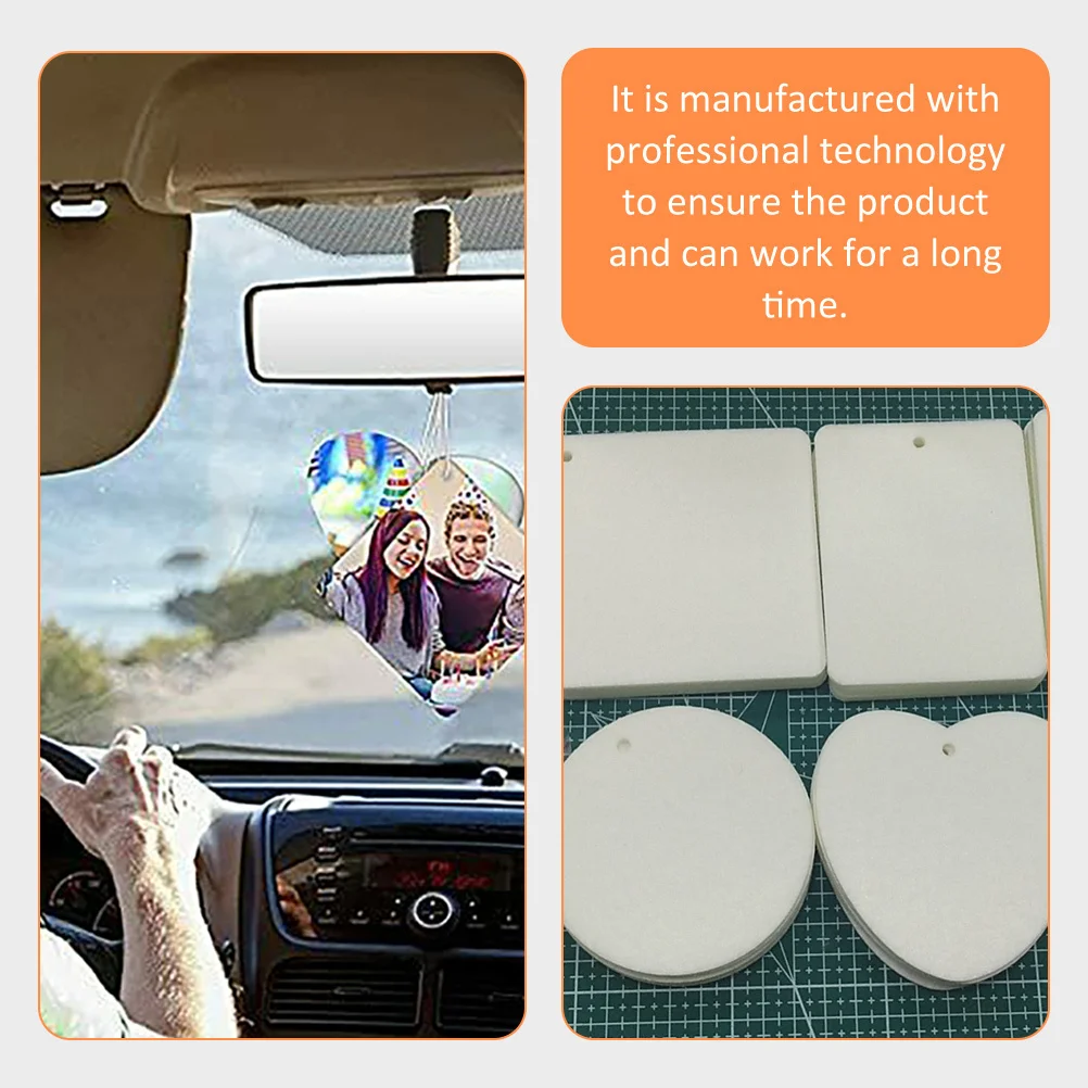 

1 компл. DIY сублимационный освежитель воздуха лист пустой фетр автомобильный домашний декор ароматы лист ароматерапия теплопередача кулон автомобиль